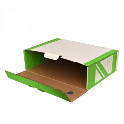 Cutie arhivare 240x100x340 mm, 25 buc/set, carton Alb/Verde Cutie arhivare 240x100x340 mm, 25 buc/set, carton Alb/Verde