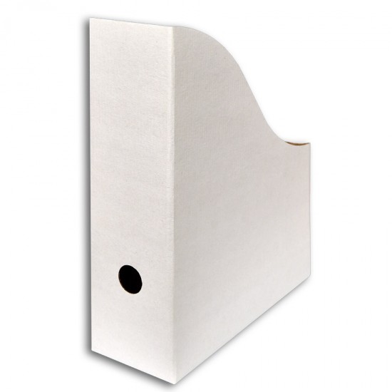 Suport Vertical pentru Documente 80x245x300 mm, set 25 buc, din Carton, Alb