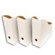 Suport Vertical pentru Documente 80x245x300 mm, set 25 buc, din Carton, Alb