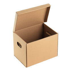 Cutie carton cu capac 250x340x260 mm, 3 straturi CO3, Set 25 bucăţi