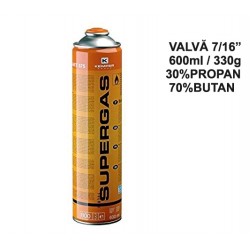 BUTELIE GAZ 330G KEMPER SUPERGAS CU VALVA 7/16'' BUTELIE GAZ 330G KEMPER SUPERGAS CU VALVA 7/16''